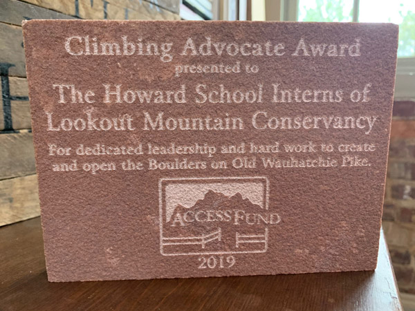 Climbing Advocate Award