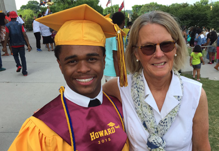 Domanique & Robyn at his graduation from Howard