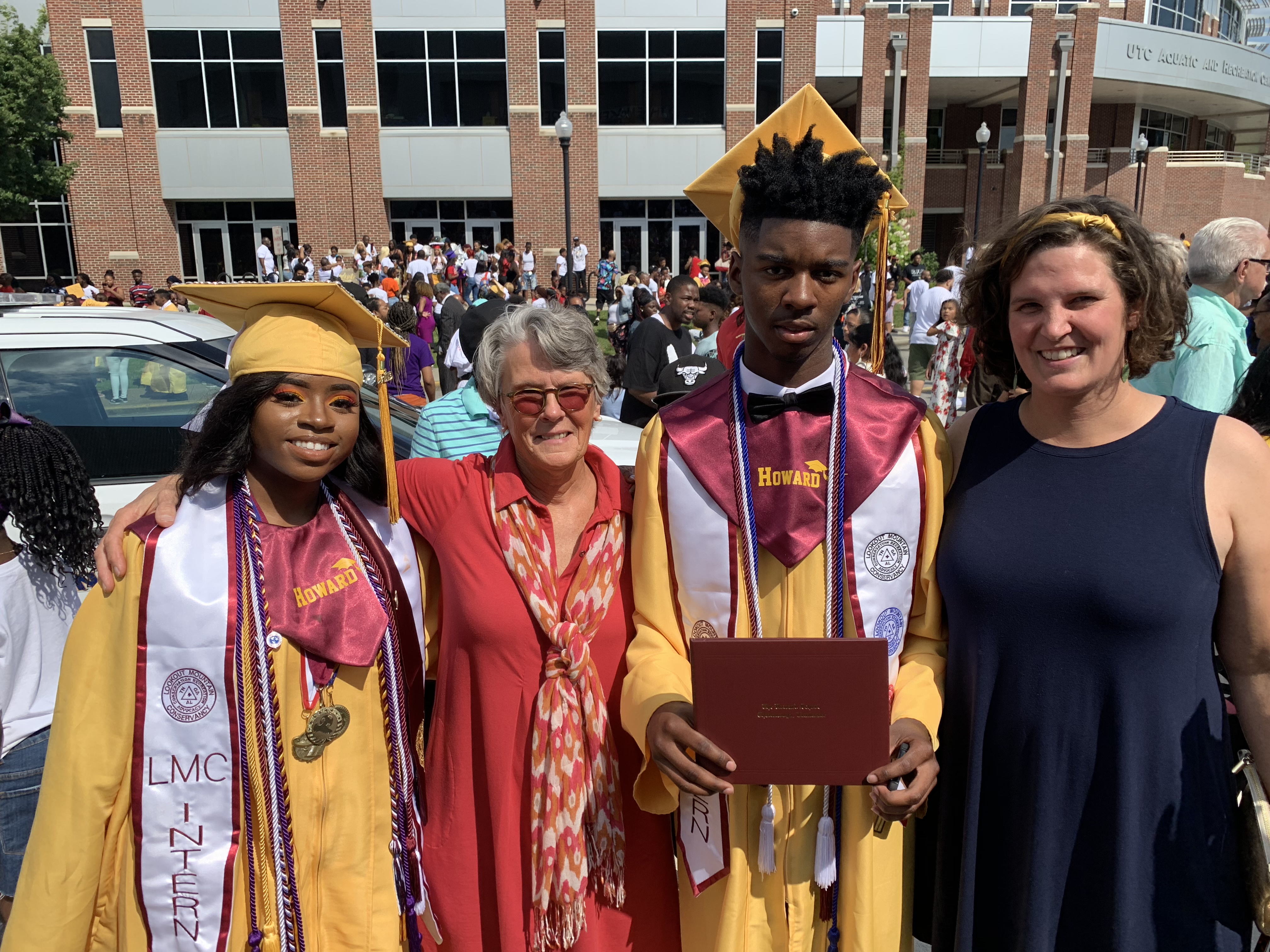 LMC staff with graduating seniors