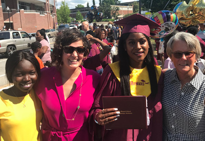 Ashley, Robyn, and a former Intern with Laniesha