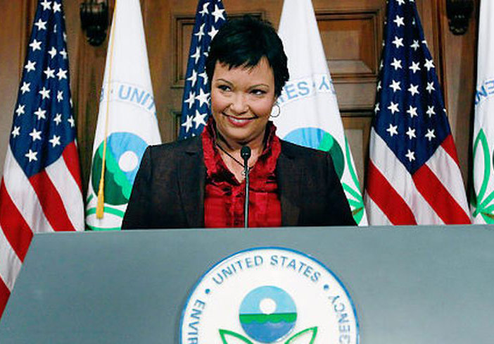 Lisa Jackson speaking as EPA administrator