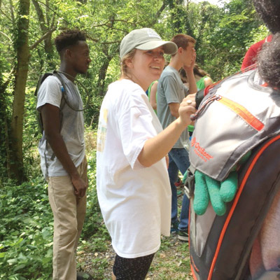 Lydia with interns